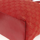 GUCCI GG Canvas Tote Bag Red Gold 002 1098 3444 Auth BSZ638-10