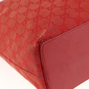 GUCCI GG Canvas Tote Bag Red Gold 002 1098 3444 Auth BSZ638-11