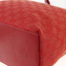 GUCCI GG Canvas Tote Bag Red Gold 002 1098 3444 Auth BSZ638-12
