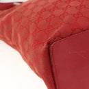 GUCCI GG Canvas Tote Bag Red Gold 002 1098 3444 Auth BSZ638-13
