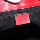 GUCCI GG Canvas Tote Bag Red Gold 002 1098 3444 Auth BSZ638-14