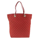 GUCCI GG Canvas Tote Bag Red Gold 002 1098 3444 Auth BSZ638-3