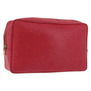 LOUIS VUITTON Epi Trousse Toilette 28 Clutch Bag Red LV Auth BSZ641-1