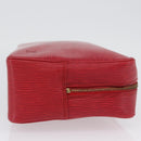 LOUIS VUITTON Epi Trousse Toilette 28 Clutch Bag Red LV Auth BSZ641-4
