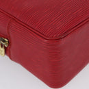 LOUIS VUITTON Epi Trousse Toilette 28 Clutch Bag Red LV Auth BSZ641-8