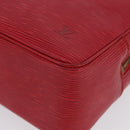 LOUIS VUITTON Epi Trousse Toilette 28 Clutch Bag Red LV Auth BSZ641-9