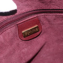 GUCCI Shoulder Bag Leather Red Gold 001 115 1206 Auth BSZ643-15
