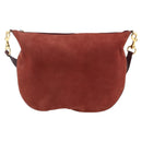 GUCCI Shoulder Bag Leather Red Gold 001 115 1206 Auth BSZ643-2