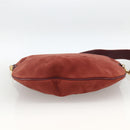 GUCCI Shoulder Bag Leather Red Gold 001 115 1206 Auth BSZ643-9