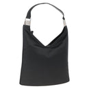 GUCCI Shoulder Bag Nylon Black Silver 001 2113 3010 Auth BSZ644-1