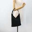 GUCCI Shoulder Bag Nylon Black Silver 001 2113 3010 Auth BSZ644-23