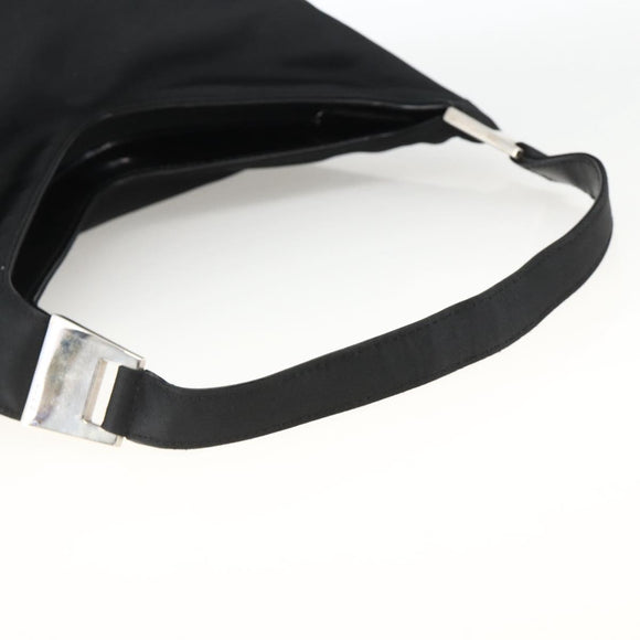 GUCCI Shoulder Bag Nylon Black Silver 001 2113 3010 Auth BSZ644