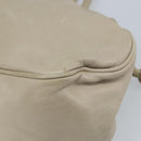 LOEWE Hand Bag Leather Beige Gold Auth LNZ103-16