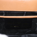 Salvatore Ferragamo Gancini Shoulder Bag Leather Beige Gold Auth BSZ647-17