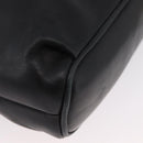 BALLY Shoulder Bag Leather Black Gold Auth BSZ651-10