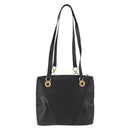 BALLY Shoulder Bag Leather Black Gold Auth BSZ651-3