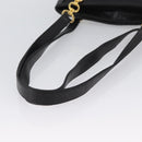 BALLY Shoulder Bag Leather Black Gold Auth BSZ651-7