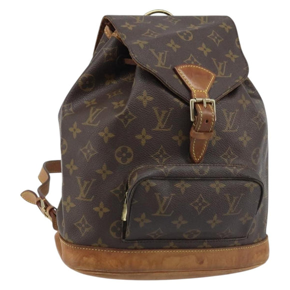 LOUIS VUITTON Monogram Montsouris MM Rucksack M51136 LV Auth BSZ653