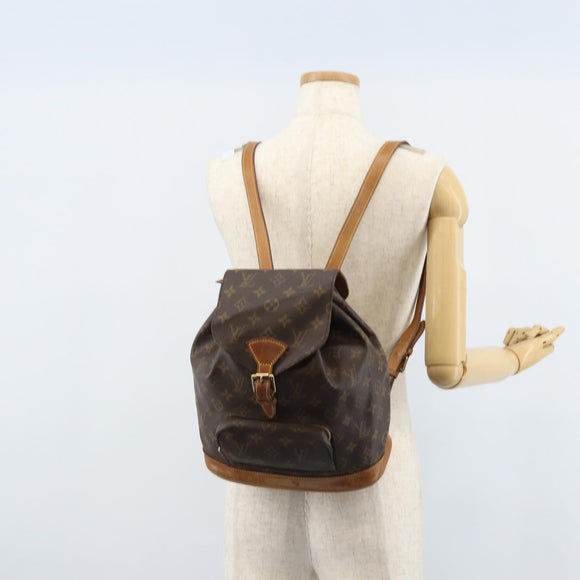 LOUIS VUITTON Monogram Montsouris MM Rucksack M51136 LV Auth BSZ653