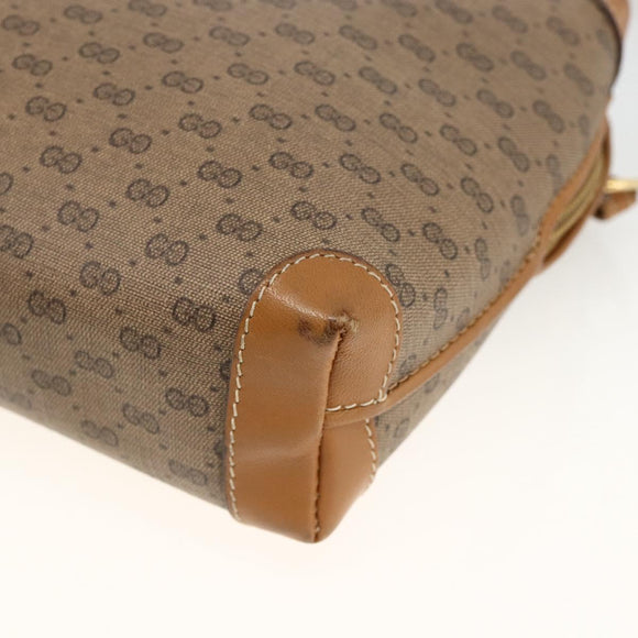 GUCCI Micro GG Supreme Shoulder Bag PVC Beige Gold 007 115 0093 Auth BSZ654