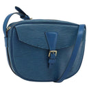 LOUIS VUITTON Epi Jeune Fille MM Shoulder Bag Toledo Blue M52155 LV Auth LNZ104-1