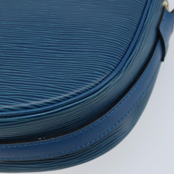 LOUIS VUITTON Epi Jeune Fille MM Shoulder Bag Toledo Blue M52155 LV Auth LNZ104