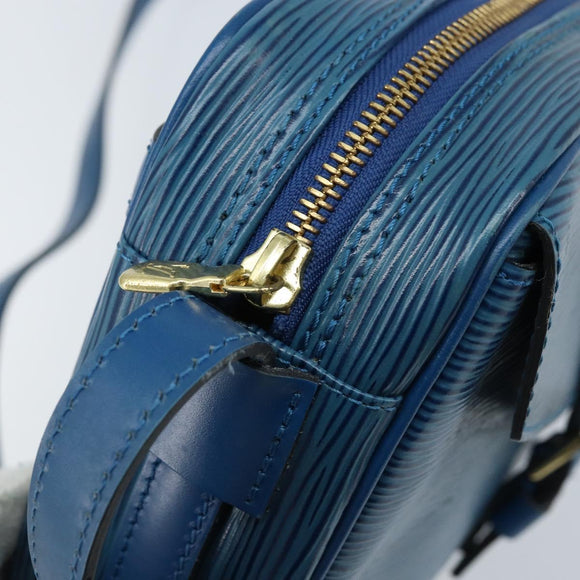 LOUIS VUITTON Epi Jeune Fille MM Shoulder Bag Toledo Blue M52155 LV Auth LNZ104