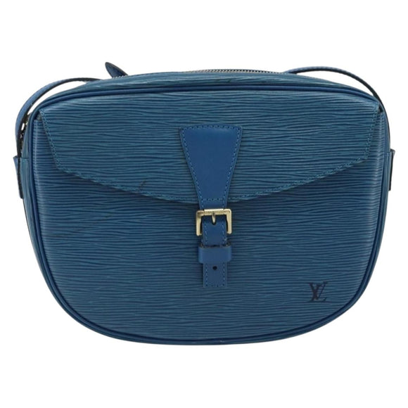 LOUIS VUITTON Epi Jeune Fille MM Shoulder Bag Toledo Blue M52155 LV Auth LNZ104