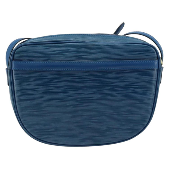 LOUIS VUITTON Epi Jeune Fille MM Shoulder Bag Toledo Blue M52155 LV Auth LNZ104