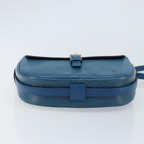 LOUIS VUITTON Epi Jeune Fille MM Shoulder Bag Toledo Blue M52155 LV Auth LNZ104
