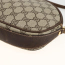 GUCCI GG Supreme Shoulder Bag PVC Beige Gold Auth BSZ655-10