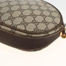 GUCCI GG Supreme Shoulder Bag PVC Beige Gold Auth BSZ655-12