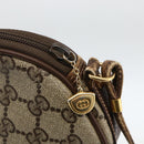 GUCCI GG Supreme Shoulder Bag PVC Beige Gold Auth BSZ655-14