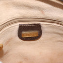 GUCCI GG Supreme Shoulder Bag PVC Beige Gold Auth BSZ655-16