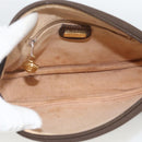 GUCCI GG Supreme Shoulder Bag PVC Beige Gold Auth BSZ655-17