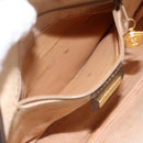 GUCCI GG Supreme Shoulder Bag PVC Beige Gold Auth BSZ655-21