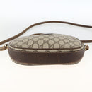 GUCCI GG Supreme Shoulder Bag PVC Beige Gold Auth BSZ655-9