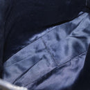 FENDI Zucchino Canvas Hand Bag Navy Silver Auth BSZ657-16