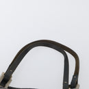 FENDI Zucchino Canvas Hand Bag Navy Silver Auth BSZ657-8