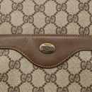 GUCCI GG Supreme Web Sherry Line Tote Bag PVC Beige Red 39 02 003 Auth BSZ658-14