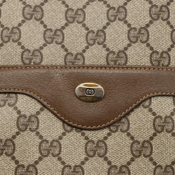 GUCCI GG Supreme Web Sherry Line Tote Bag PVC Beige Red 39 02 003 Auth BSZ658