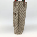GUCCI GG Supreme Web Sherry Line Tote Bag PVC Beige Red 39 02 003 Auth BSZ658-5