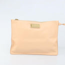 Salvatore Ferragamo Gancini Hand Bag Leather Pink Gold Auth BSZ659-23