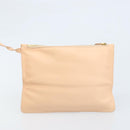 Salvatore Ferragamo Gancini Hand Bag Leather Pink Gold Auth BSZ659-24
