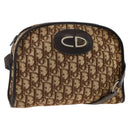 Christian Dior Trotter Canvas Shoulder Bag Beige Auth BSZ660-1