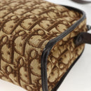 Christian Dior Trotter Canvas Shoulder Bag Beige Auth BSZ660-12
