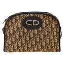 Christian Dior Trotter Canvas Shoulder Bag Beige Auth BSZ660-2