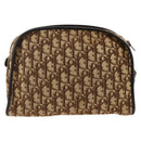 Christian Dior Trotter Canvas Shoulder Bag Beige Auth BSZ660-3