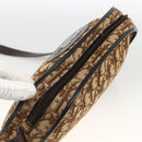Christian Dior Trotter Canvas Shoulder Bag Beige Auth BSZ660-6