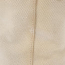 PRADA Tote Bag Canvas Leather Beige Silver Auth BSZ661-6